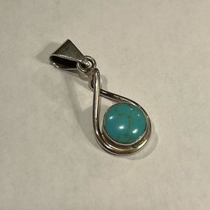 Sterling Silver Pendent with Turquoise Stone